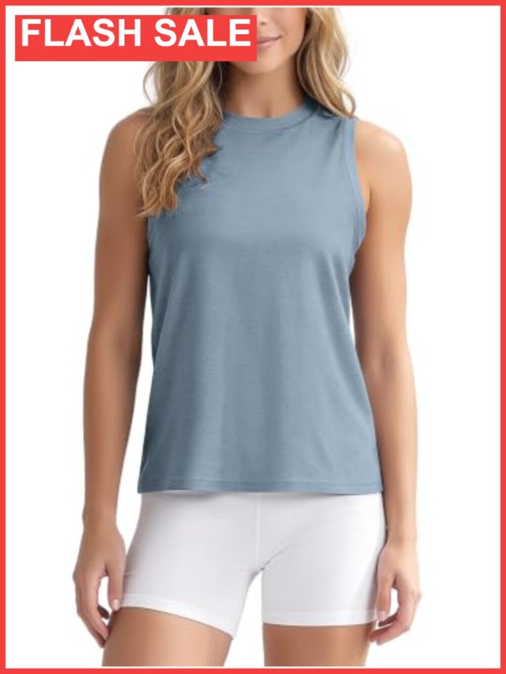Women's Ultra Soft Performance Crew Neck Tank Top Sleeveless Activewear
